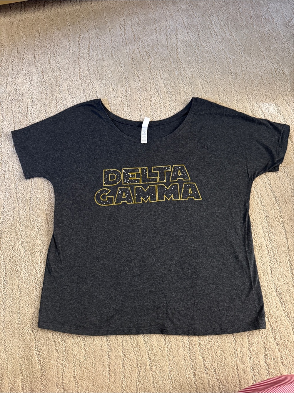 Delta Gamma Womens Dark Gray Star Wars Graphic Tee